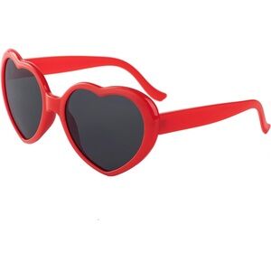 5/$20 Women Fashion Oversized Heart Shaped Sunglasses